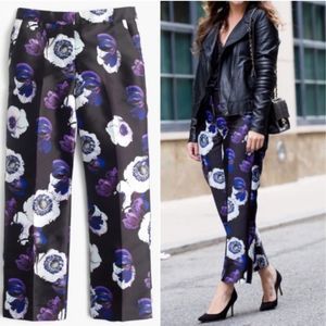 J. Crew Patio Violet Poppy Dress Pants Size 2